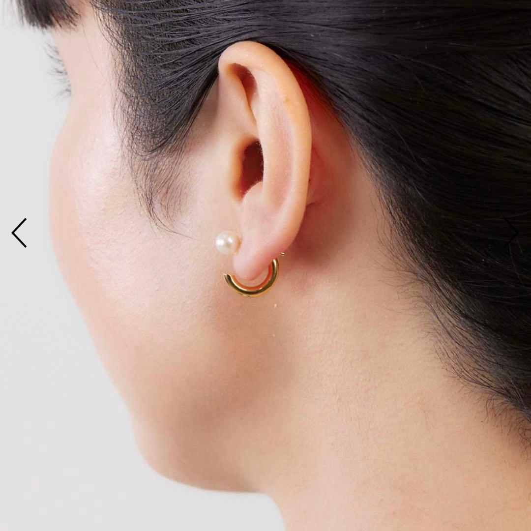 マリアブラックMARIA BLACK 【美品】ゴールドパールピアス