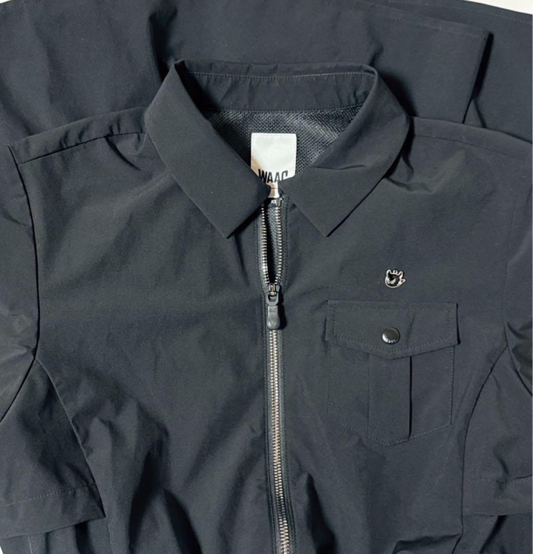 WAAC ワック　ジップアップワンピース　ブラック　XS