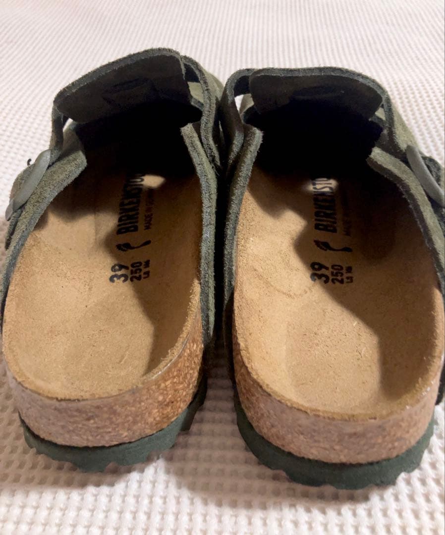 【お値下げ中】ビルケンシュトック ボストン　スエードレザー クロッグ 39