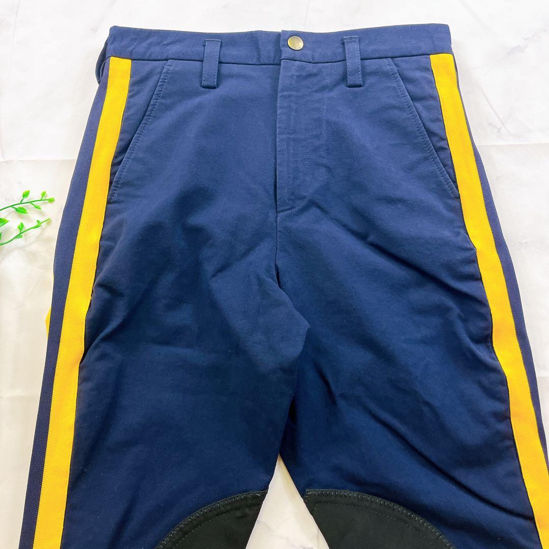 極美品✨GUCCI 現行タグ 刺繍 フラワー ボタニカル パンツ ネイビー紺色