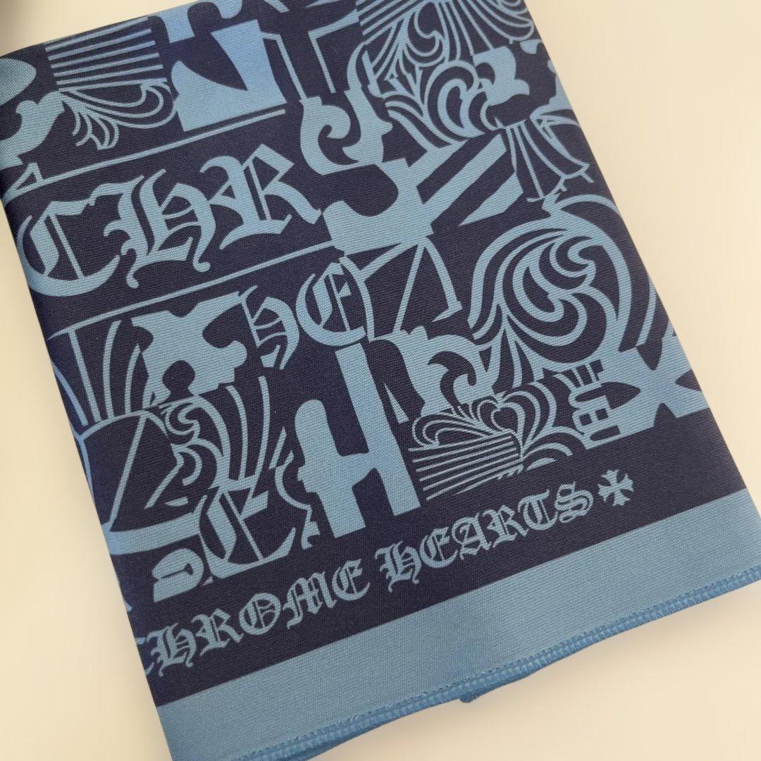 【Chrome Hearts】メガネケース レザー ブラック クロス付き