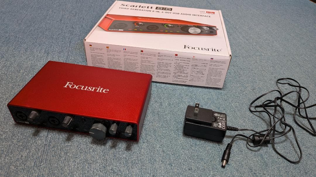 Focusrite Scarlett 8i6 オーディオインターフェース