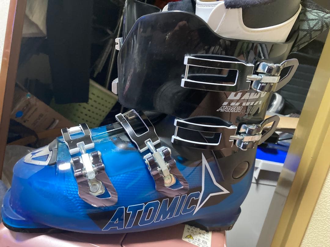 スキー靴.ショートスキーセット 、ゴーグルとハードケース