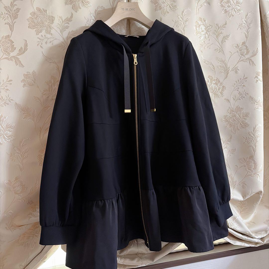 美品 大きいサイズ ローズティアラ ティアードフリル パーカー