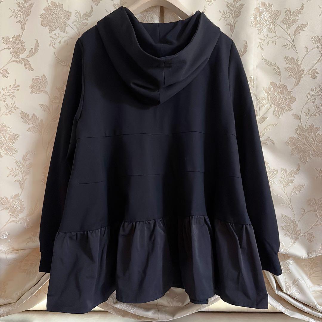 美品 大きいサイズ ローズティアラ ティアードフリル パーカー