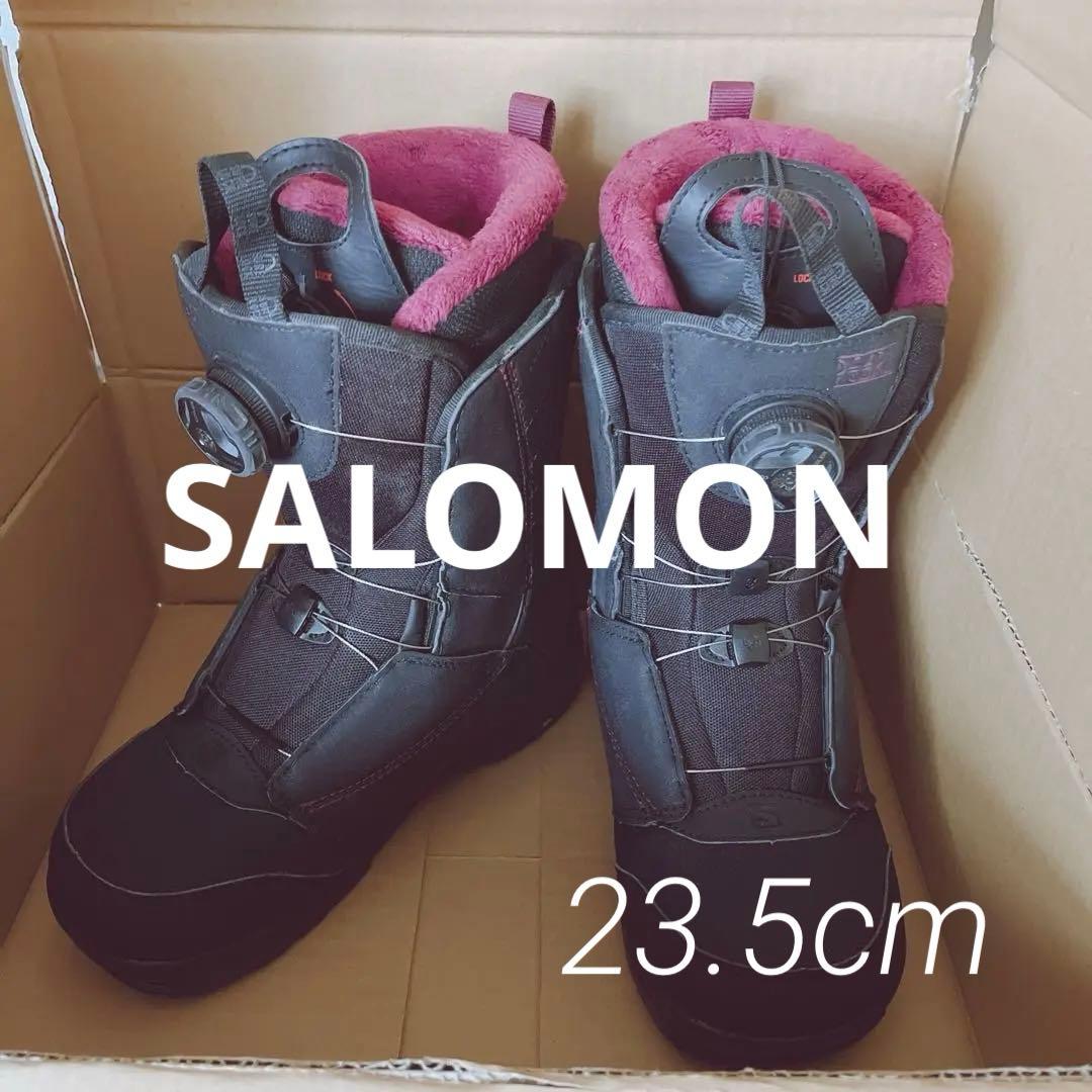 サロモン スノーボード ブーツ ダイヤル式 ブラック ピンク 23.5cm