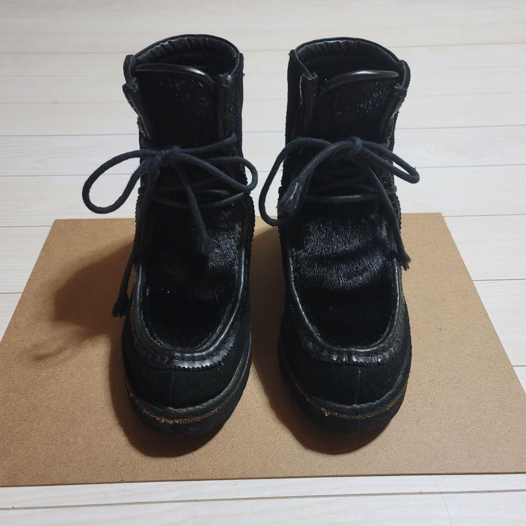 ミハラヤスヒロ　パラブーツ　インヒール　ハイヒール　インソール　厚底　ハラコ