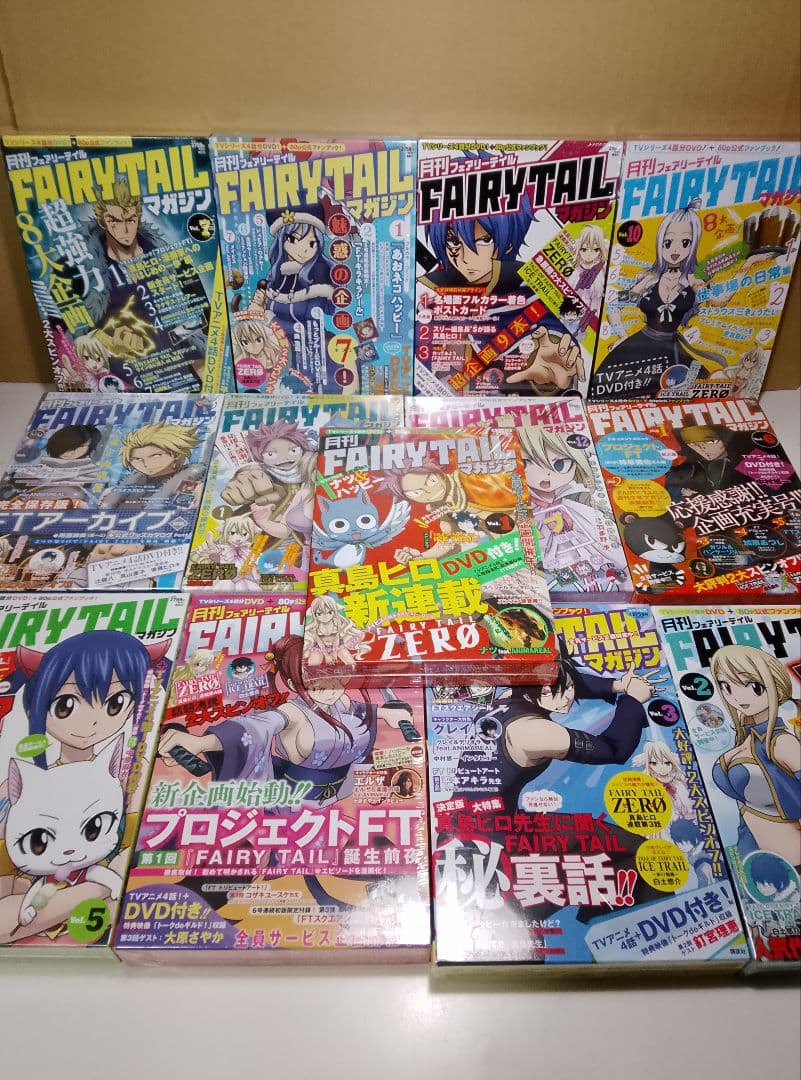 月刊 FAIRLY TAIL マガジン　全１３巻　DVD付ファンブック　真島ヒロ