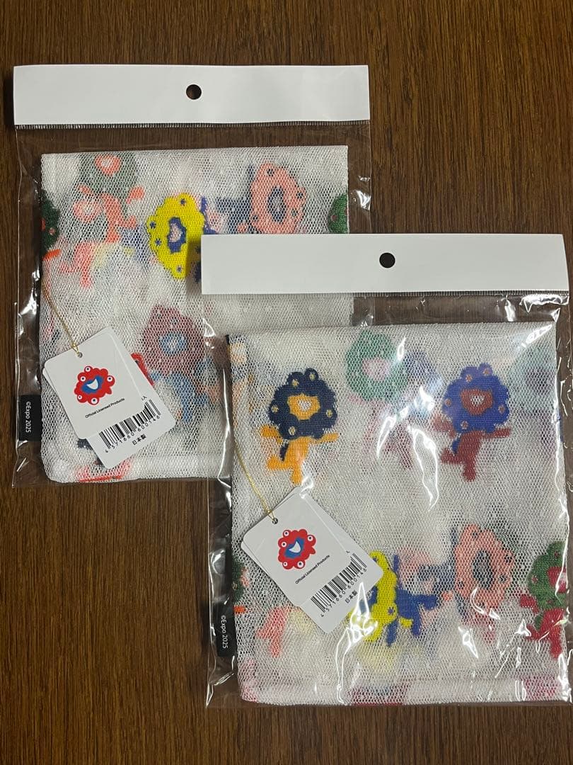 【万博会場限定】レース　エコバッグ　マルチカラー2個　ミャクミャク