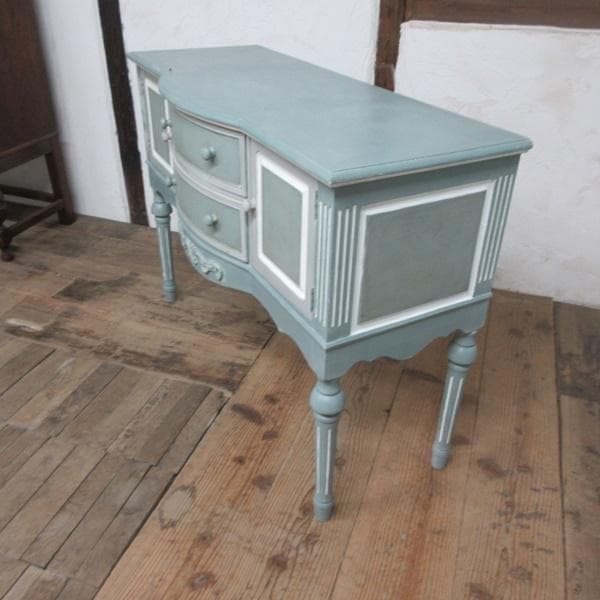 イギリス アンティーク 家具 サイドボード キャビネット ペイント 6912d