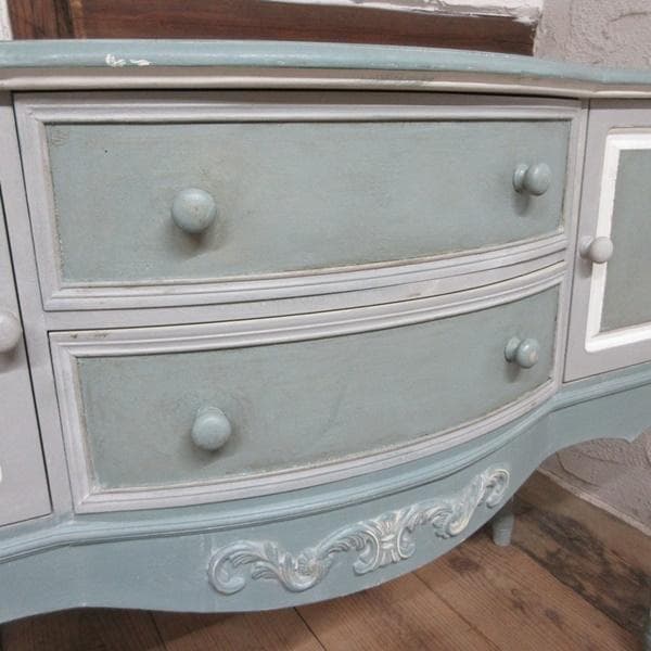 イギリス アンティーク 家具 サイドボード キャビネット ペイント 6912d