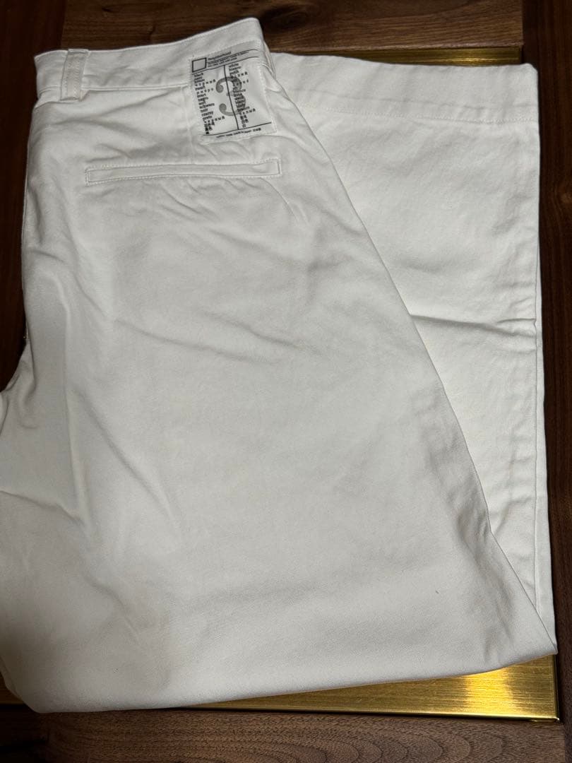NEIGHBORHOODチノパン白 BLACK &WHITEシリーズsizeS