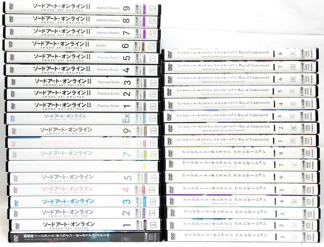 ソードアートオンライン/劇場版/EX/アリシゼーション【DVD】全36巻セット