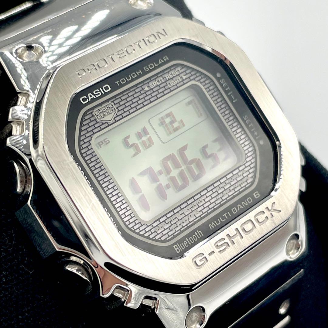 ✨極美品✨CASIO G-SHOCK フルメタル シルバー GMW-B5000D