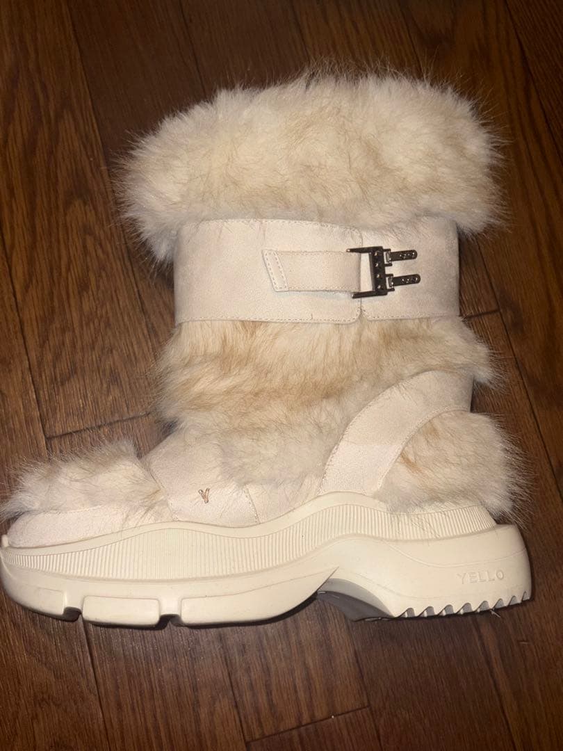 YELLO MOLO SHORT BOOTS ショートブーツ ファー 厚底