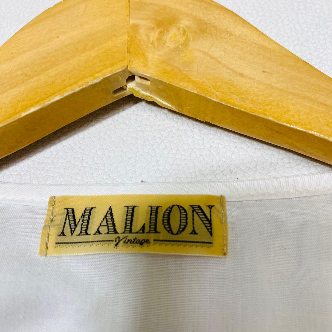 MALION vintage レース袖 カシュクールブラウス