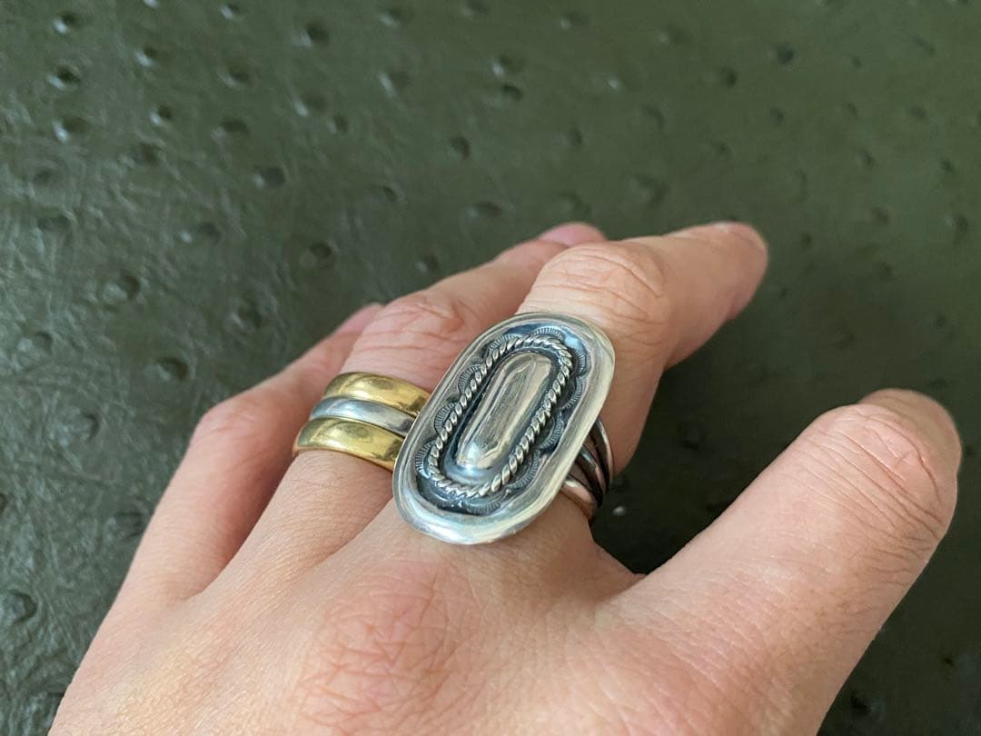 Joe H Quintana（JHQ）リビルド リング サイズ約16号❗️コチティ