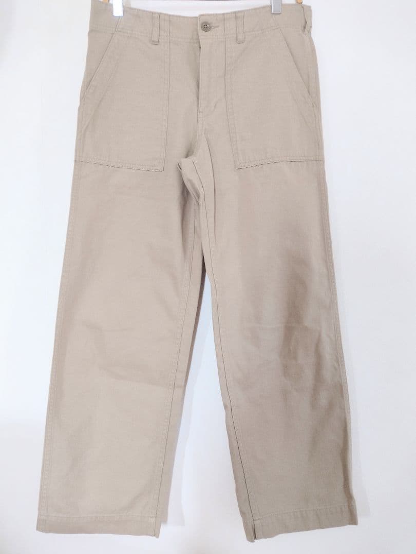 美品 スピックアンドスパン ルーズベイカーパンツベージュ 40