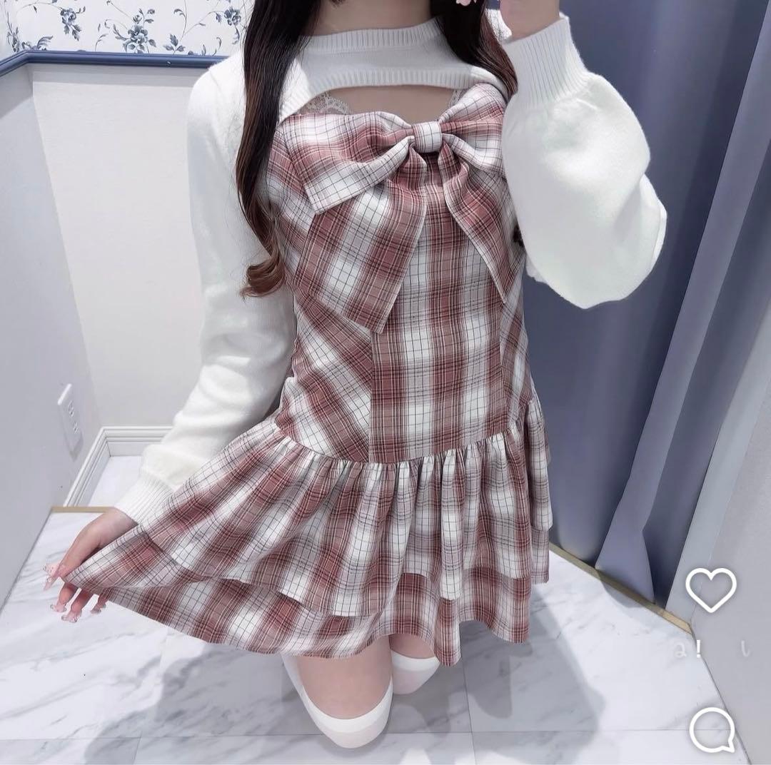 evelyn リボンボレロOP