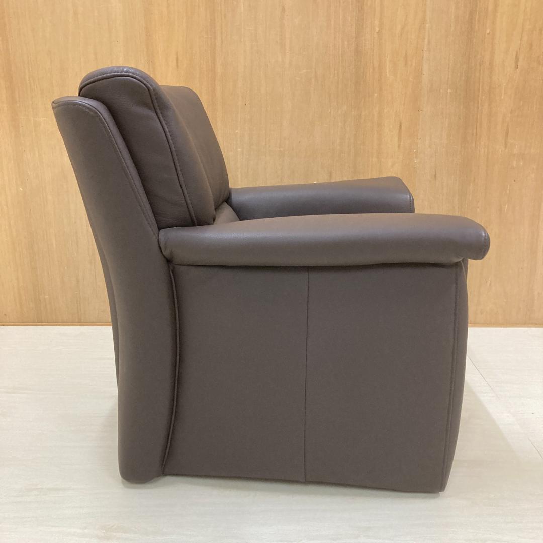 IDC大塚家具 ヒモラ himolla 総革　1人掛けソファ シングルソファ B