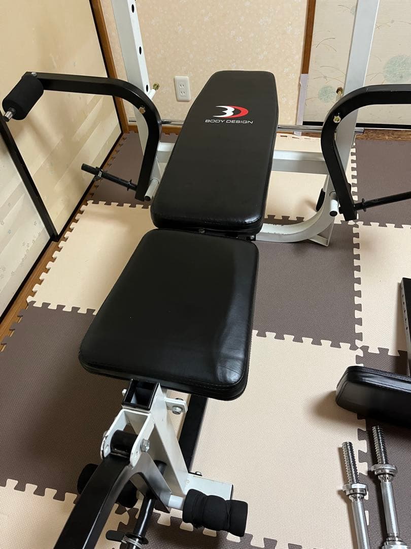 BODY DESIGN トレーニングベンチ バーベル　セーフティーバー引取り限定