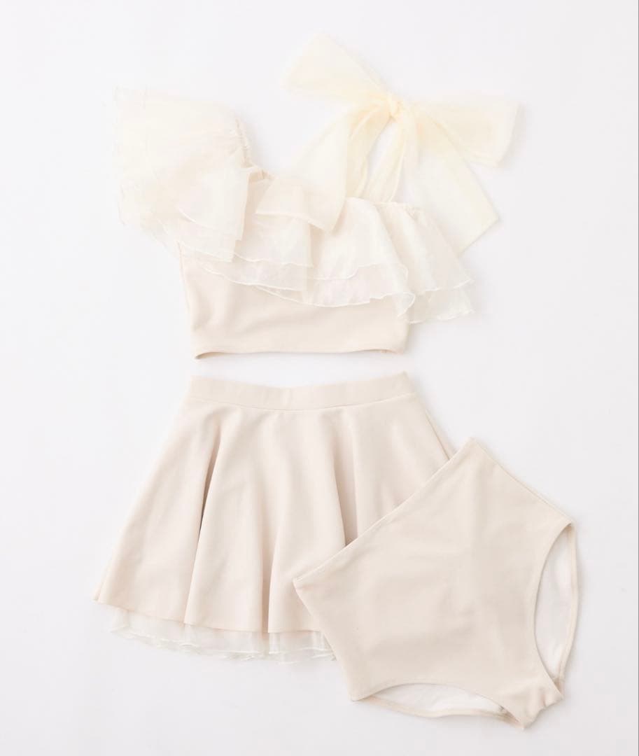 NICE CLAP swimwear/肩リボンワンショルダー/3点セット