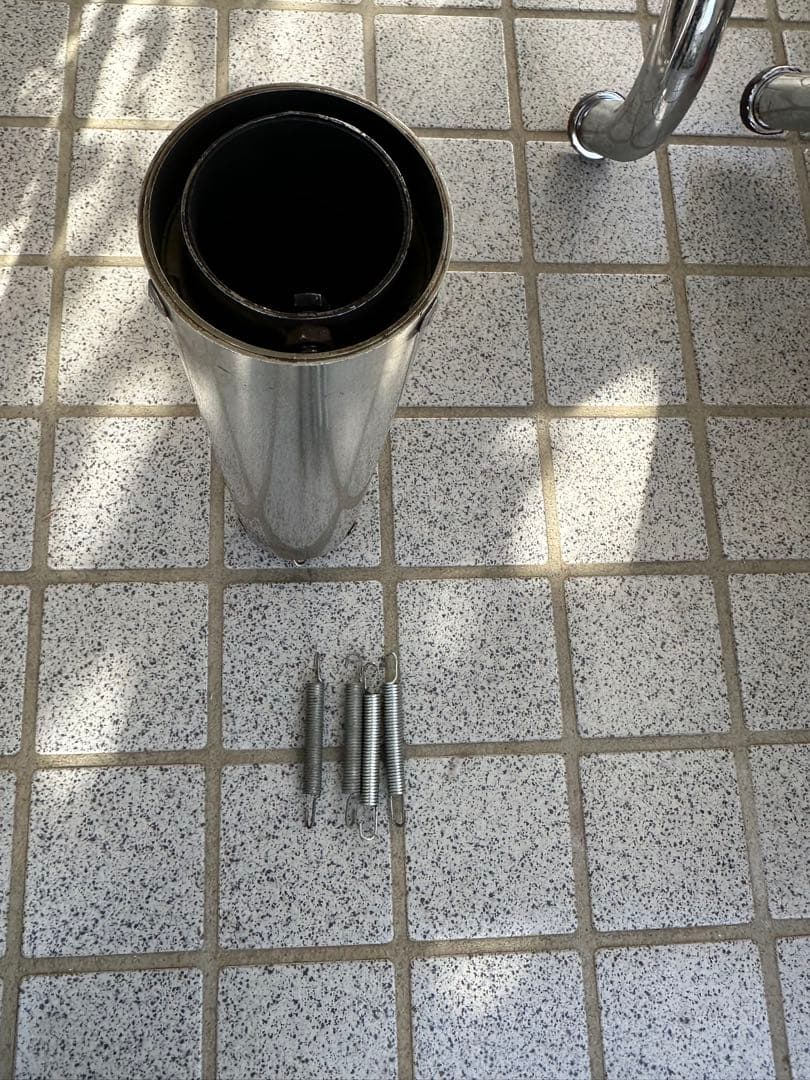 CBX400F メーカー不明ステン？メッキ？マフラー