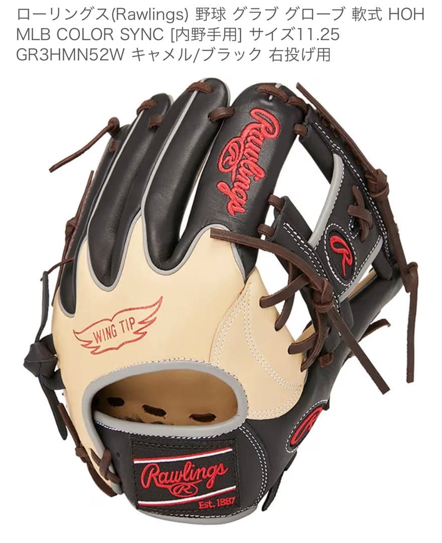 Rawlings 軟式　内野用　HOH サイズ11.25