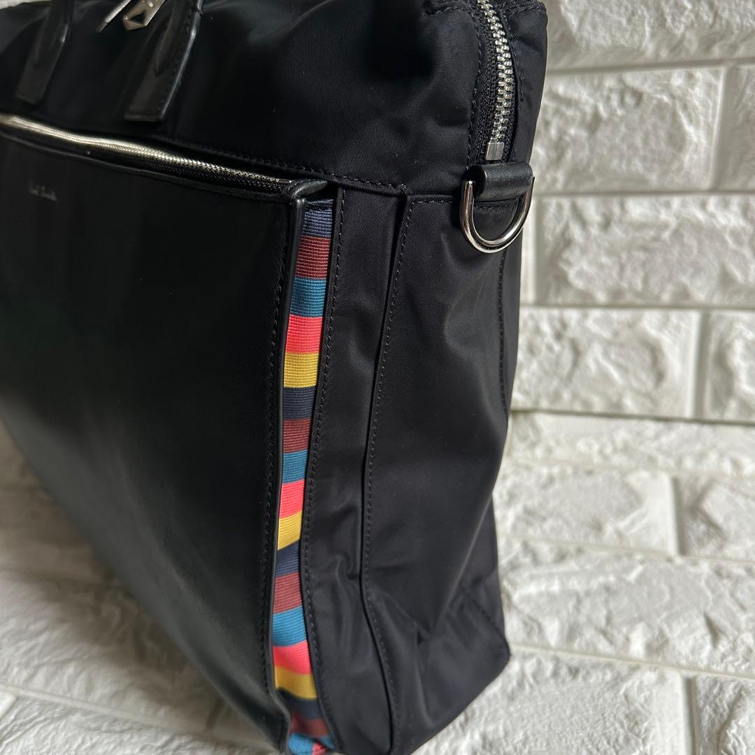 現行品 ポールスミス　ブリーフケース　レザー　ナイロン　ビジネスバック