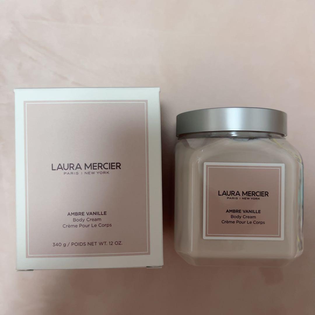 LAURA MERCIER アンバーバニラ ボディクリーム 340g 箱付き