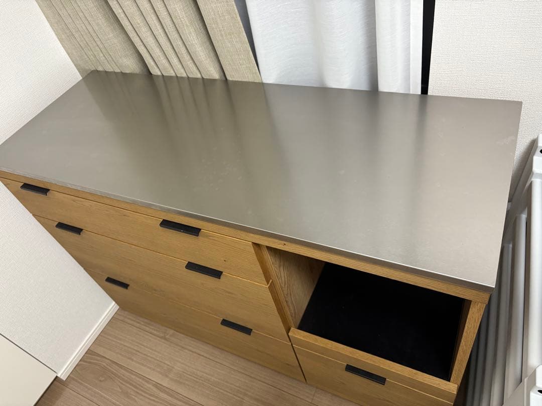 【美品】unico ADDAY(アディ)　キッチンカウンター W1230