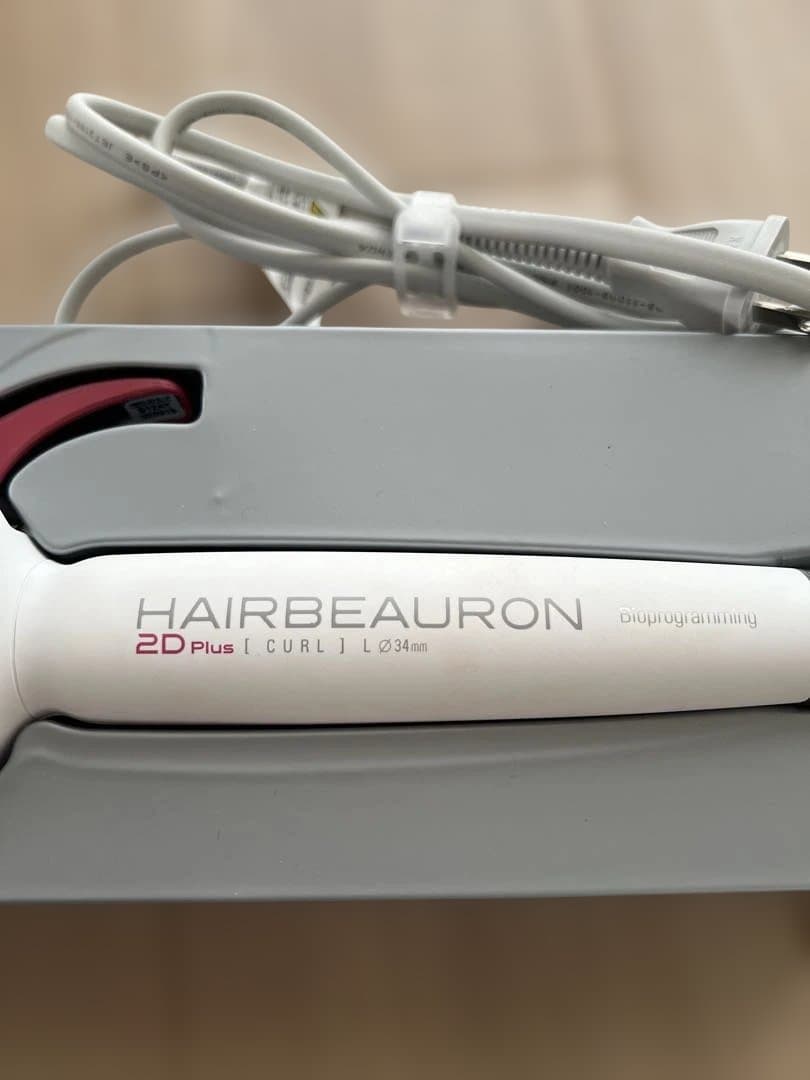 さんご‼️美品‼️ヘアービューロン2Dプラス　34mm カールアイロン