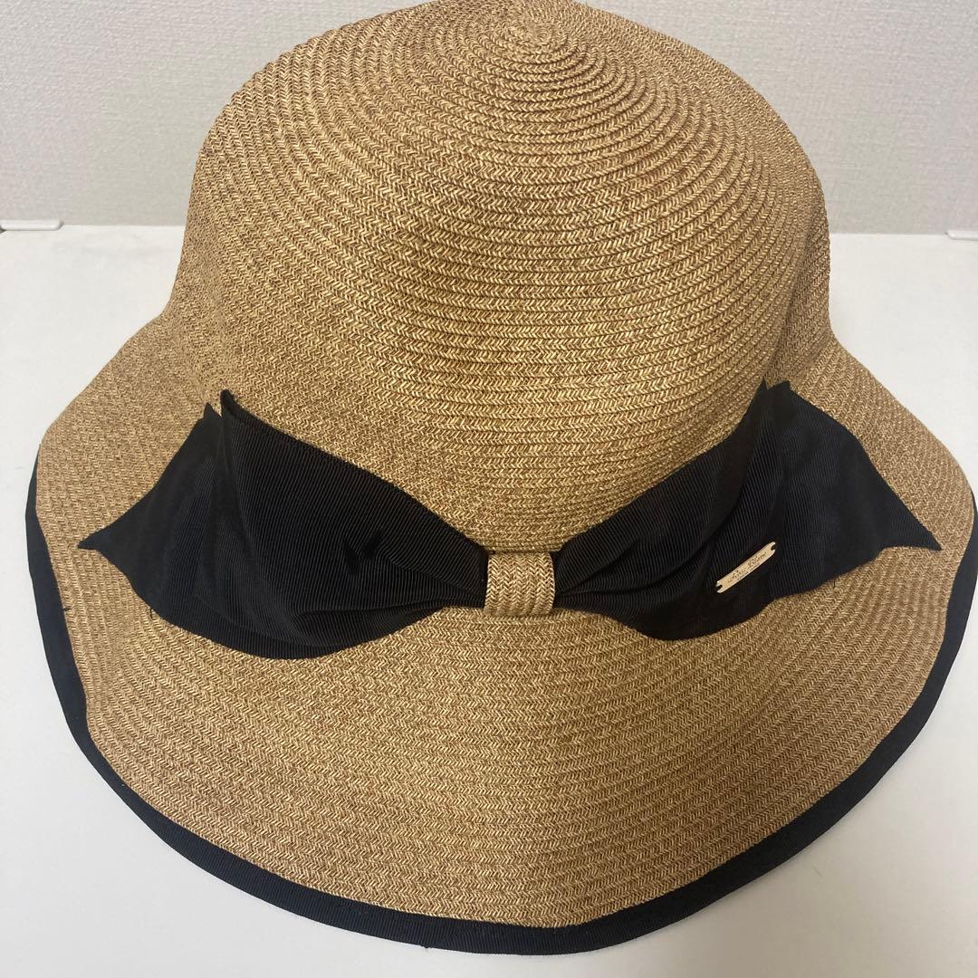 芦屋ロサブラン 麦わら帽子 Rose Blanc 帽子 リボン