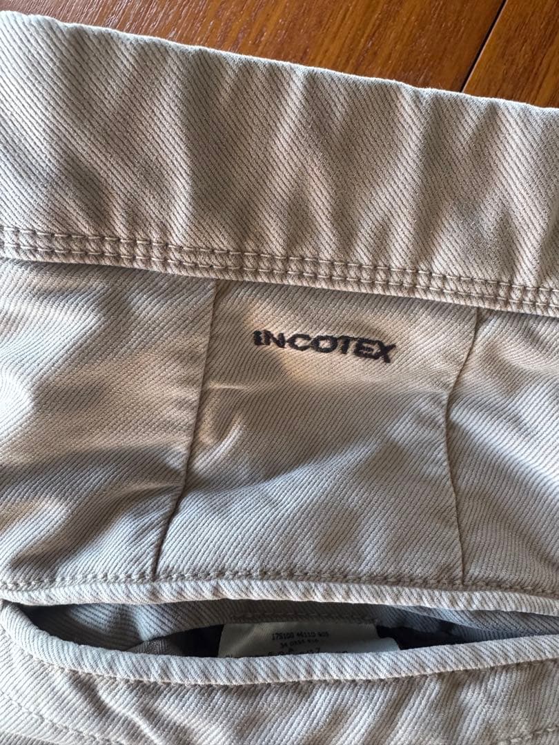【着用1回】INCOTEXインコテックス 100型 トリコチノ グレージュ 31