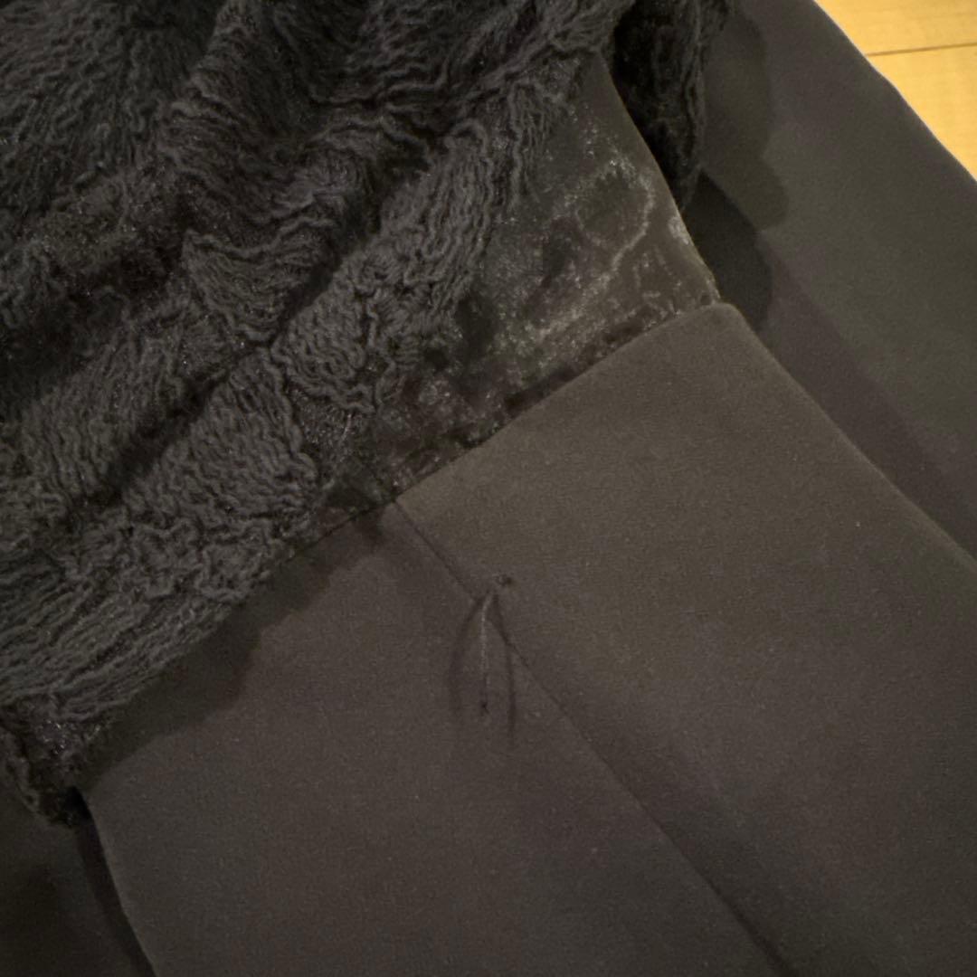 ラグナムーン　エンブロイダリーツイストパンツドレス黒