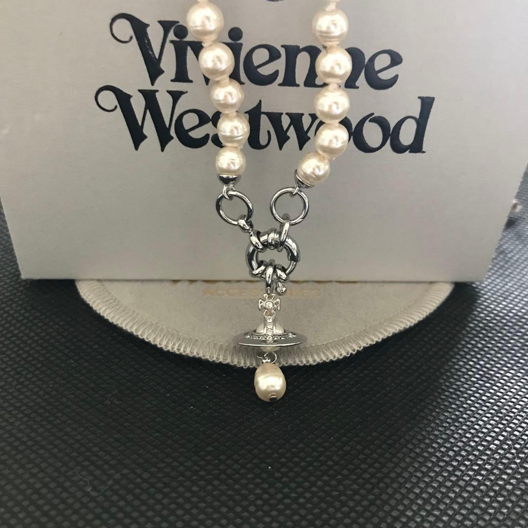 vivienne westwood ALEKSA オーブロゴパールネックレス