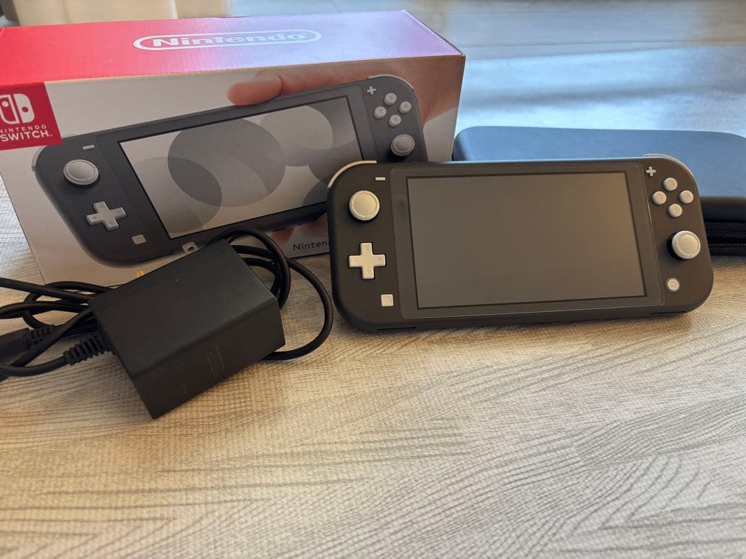 Nintendo Switch Lite グレー 収納ケース・保護フィルム付き
