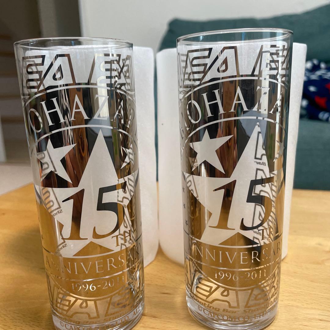 バイオハザード15周年記念　グラス　シューティング・バーEAコラボ