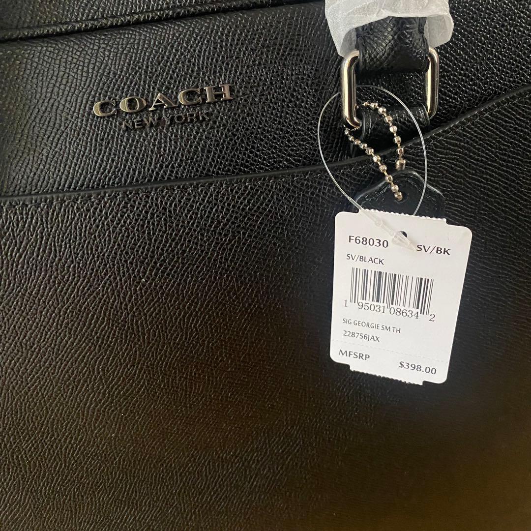 【新品】COACH 2wayブリーフケース ブラック ビジネスバッグ