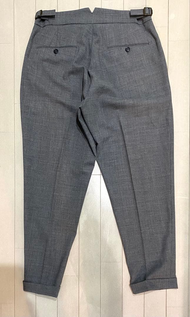 美品ベルウィッチ　スコッチ　46 グレー系 春夏　毛100% ダブル仕上げ