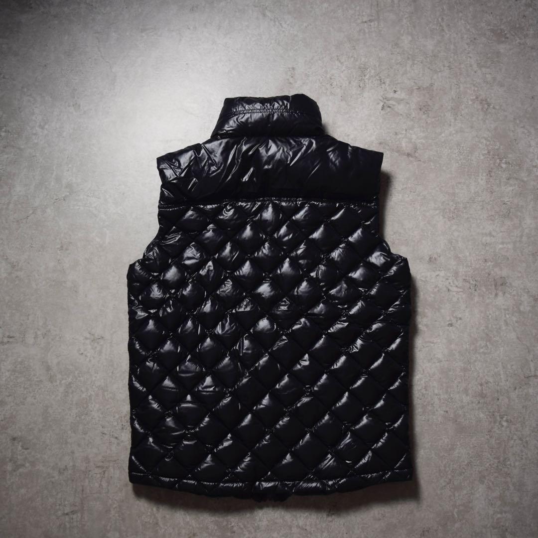 y2k TATRAS ダウンベスト 光沢 リバーシブル ダイヤキルト 平成ギャル