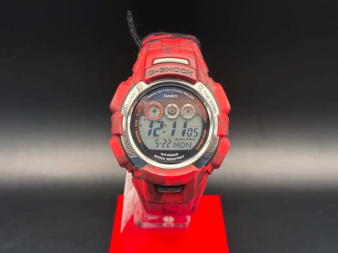 CASIO G-SHOCK GW-300CFJ-4JF 電波ソーラー赤迷彩美品