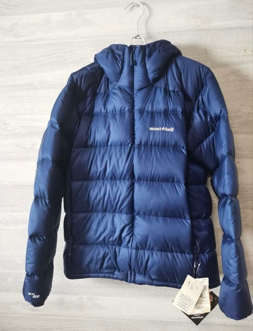 【未使用美品❗️】montbell ライトアルパインパーカ インディゴカラー収納袋
