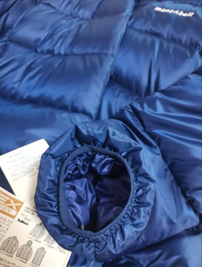 【未使用美品❗️】montbell ライトアルパインパーカ インディゴカラー収納袋