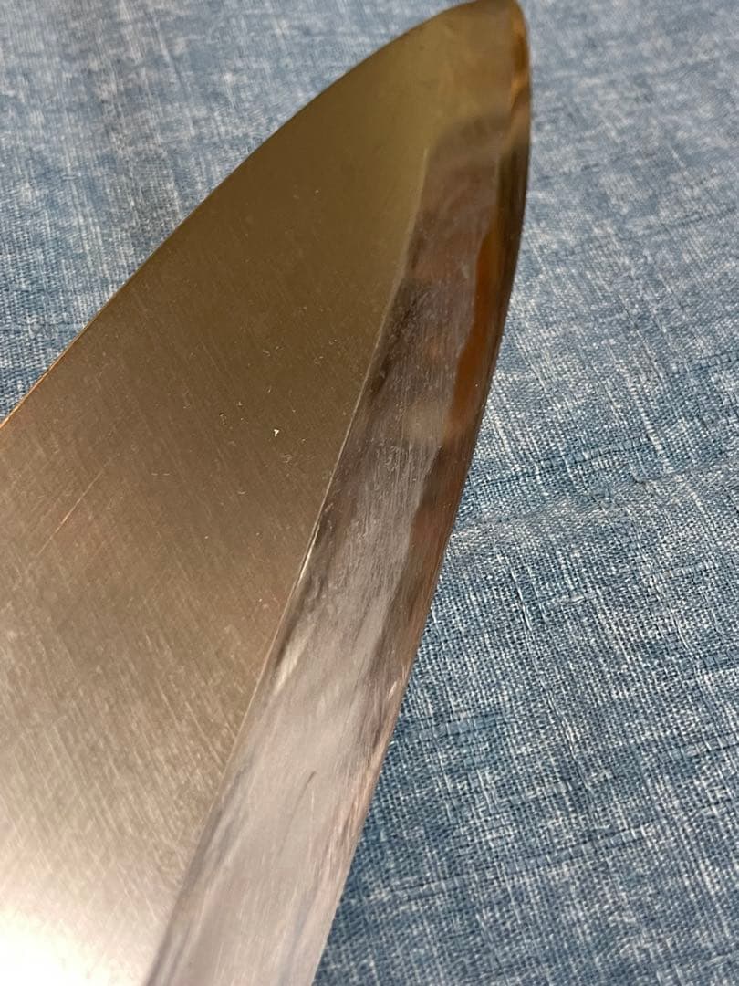 正本　秀　大出刃包丁　刃渡り22センチ