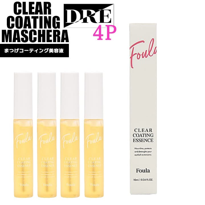 クリアコーティングマスカラ　4本　まつ毛美容液　アイ　カールアップ　フーラストア