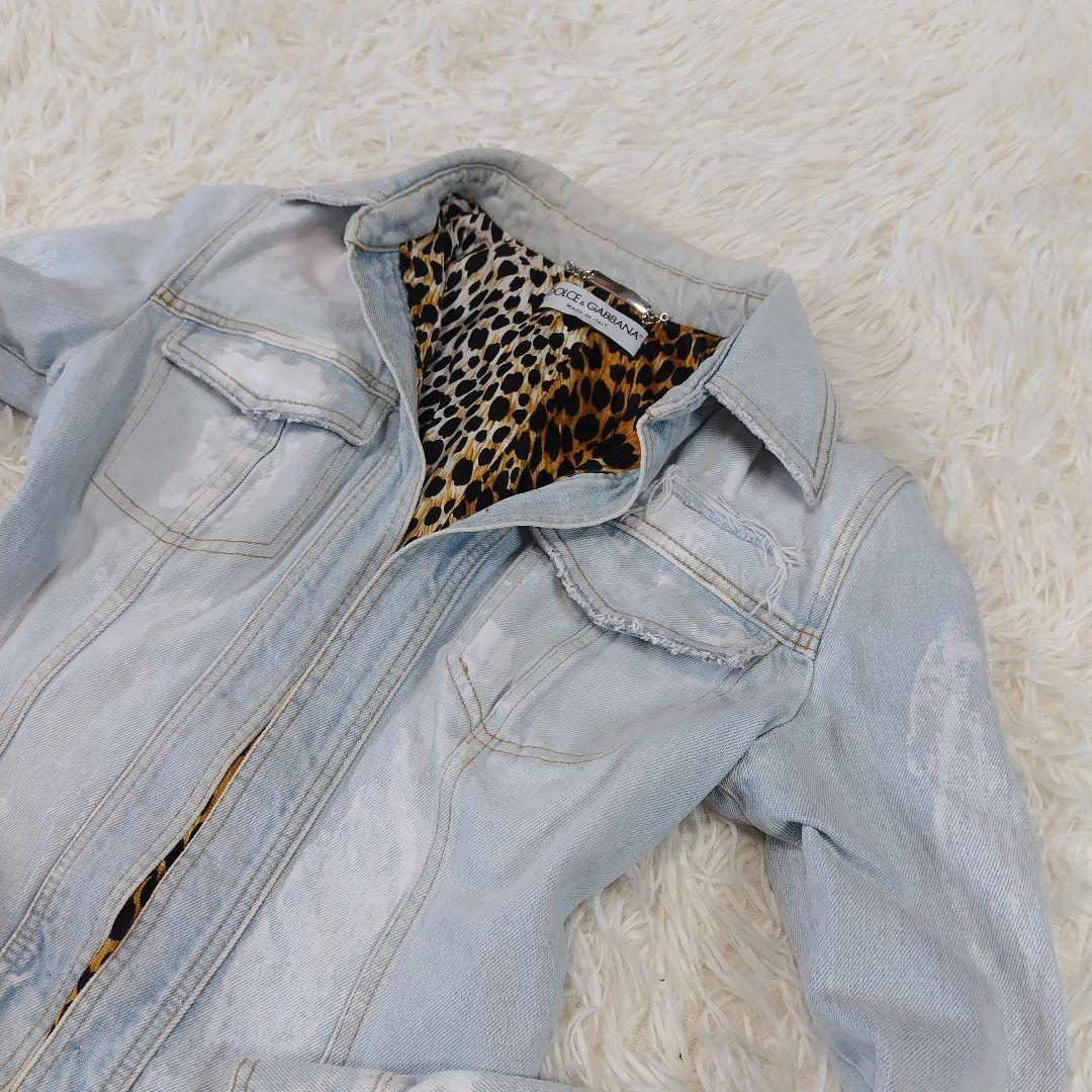 DOLCE&GABBANA Y2K Gジャン レオパード柄 40