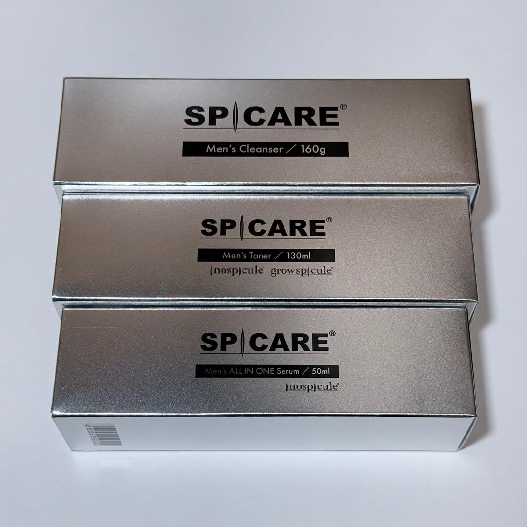 スピケア メンズスキンケア 3点セット クレンザー トナー セラム ロット番号付