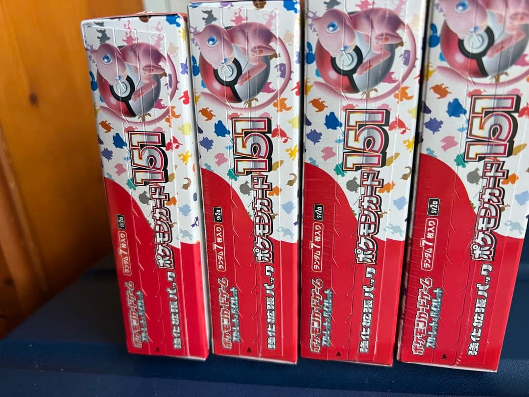 ポケモンカード　151 シュリンク付きBOX 4箱