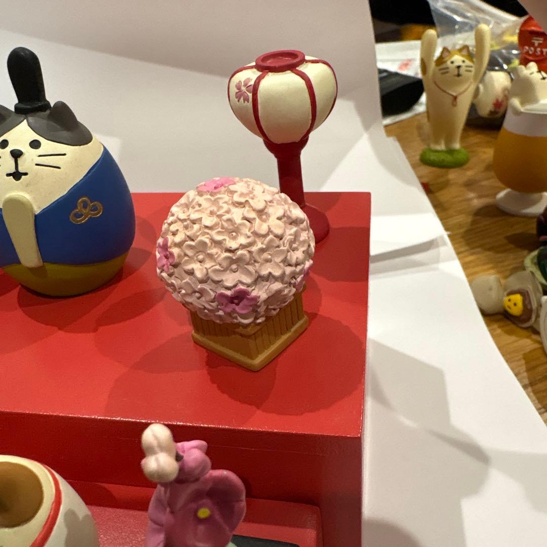デコレ　コンコンブル　端午の節句とひな祭り　猫の置物セット